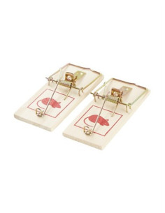 Musefælde i træ - 2 stk 2