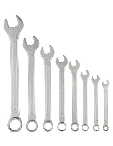 Ringgaffelnøglesæt 8 dele