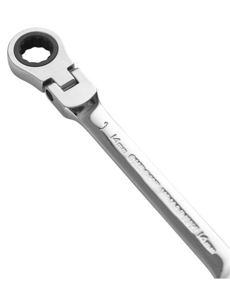 Ringgaffelnøgle sæt m/ skralde - Probuilder