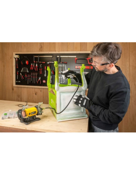 Bænksliber og slibeskaft med 103 dele