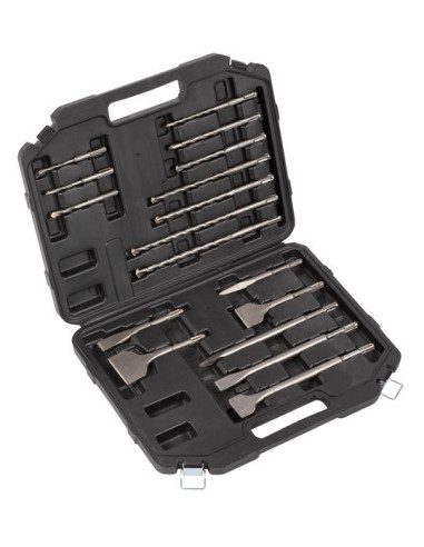 Borehammer 5J/1500 W i kuffert + 17 dele