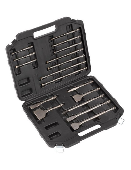 Borehammer 5J/1500 W i kuffert + 17 dele