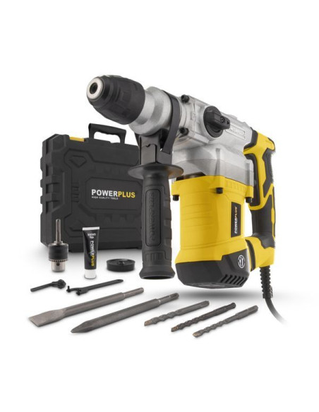 Borehammer 1200 W i kuffert med tilbehør