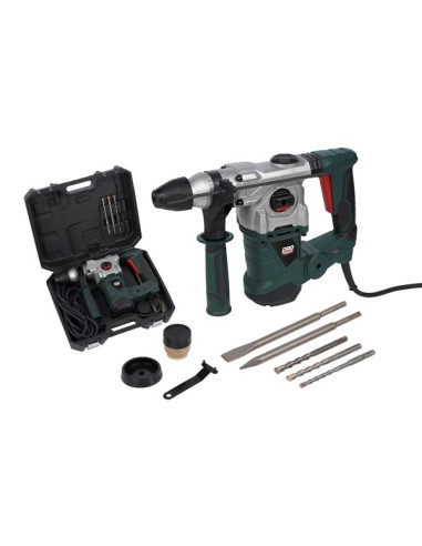 Borehammer 1500 W i kuffert med 5 dele