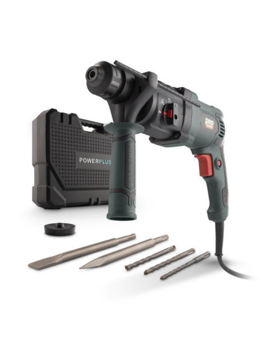 Borehammer 800 Watt i kuffert inkl 5 dele