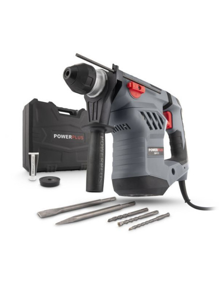 Borehammer 1600 W i kuffert inkl tilbehør