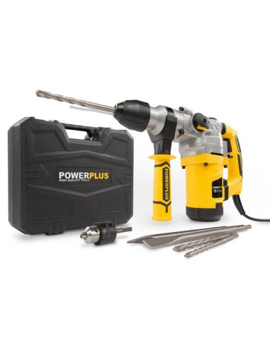 Borehammer 1600 W i kuffert med tilbehør