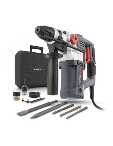 Borehammer 900 W i kuffert med tilbehør